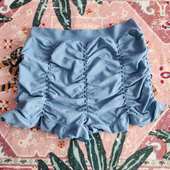 Free People Ruched Seamless Shorts - Picture 4 of 7